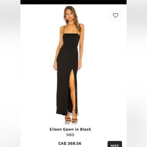 NBD black gown